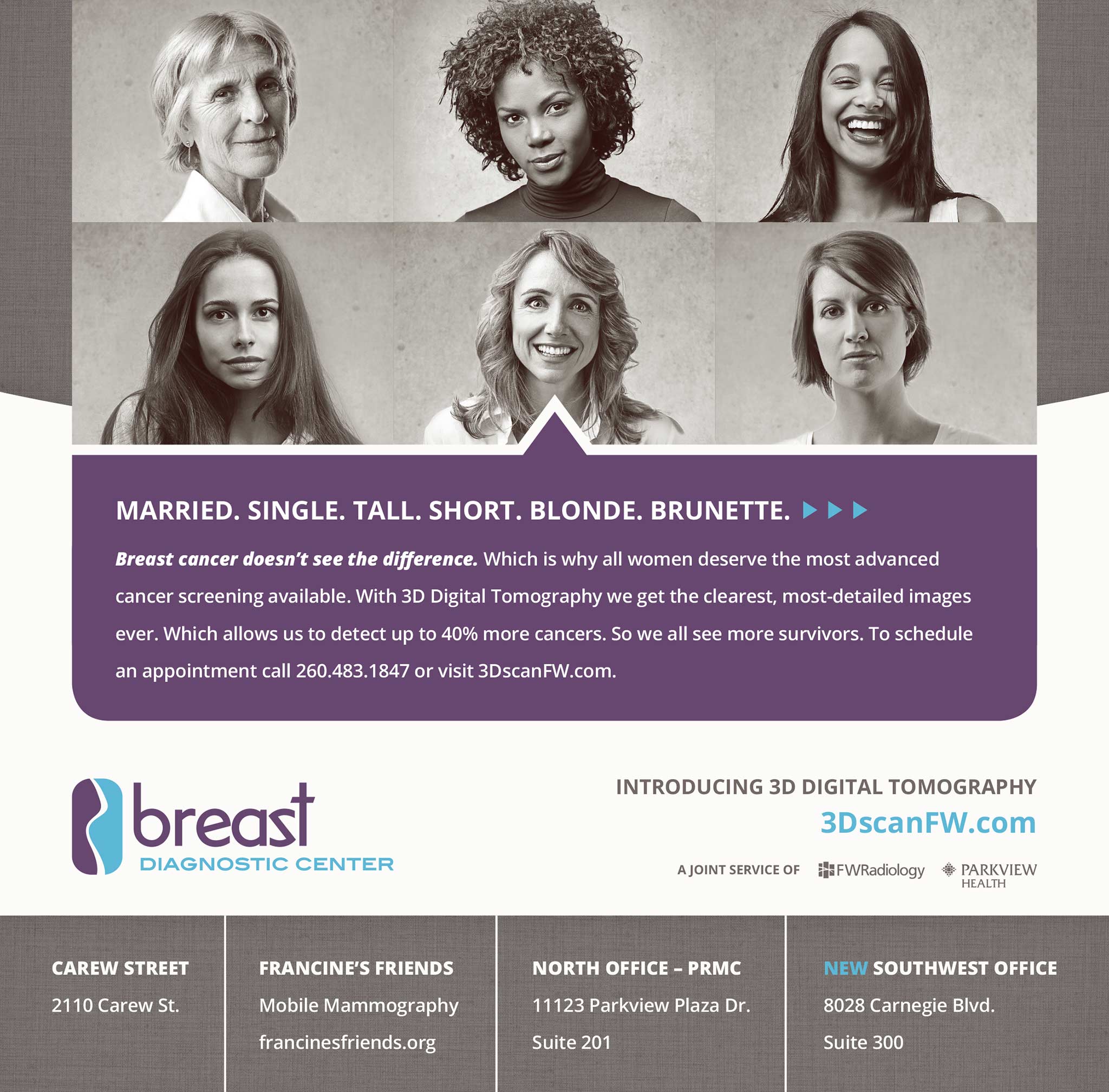 Breast Diagnostic Center print ad