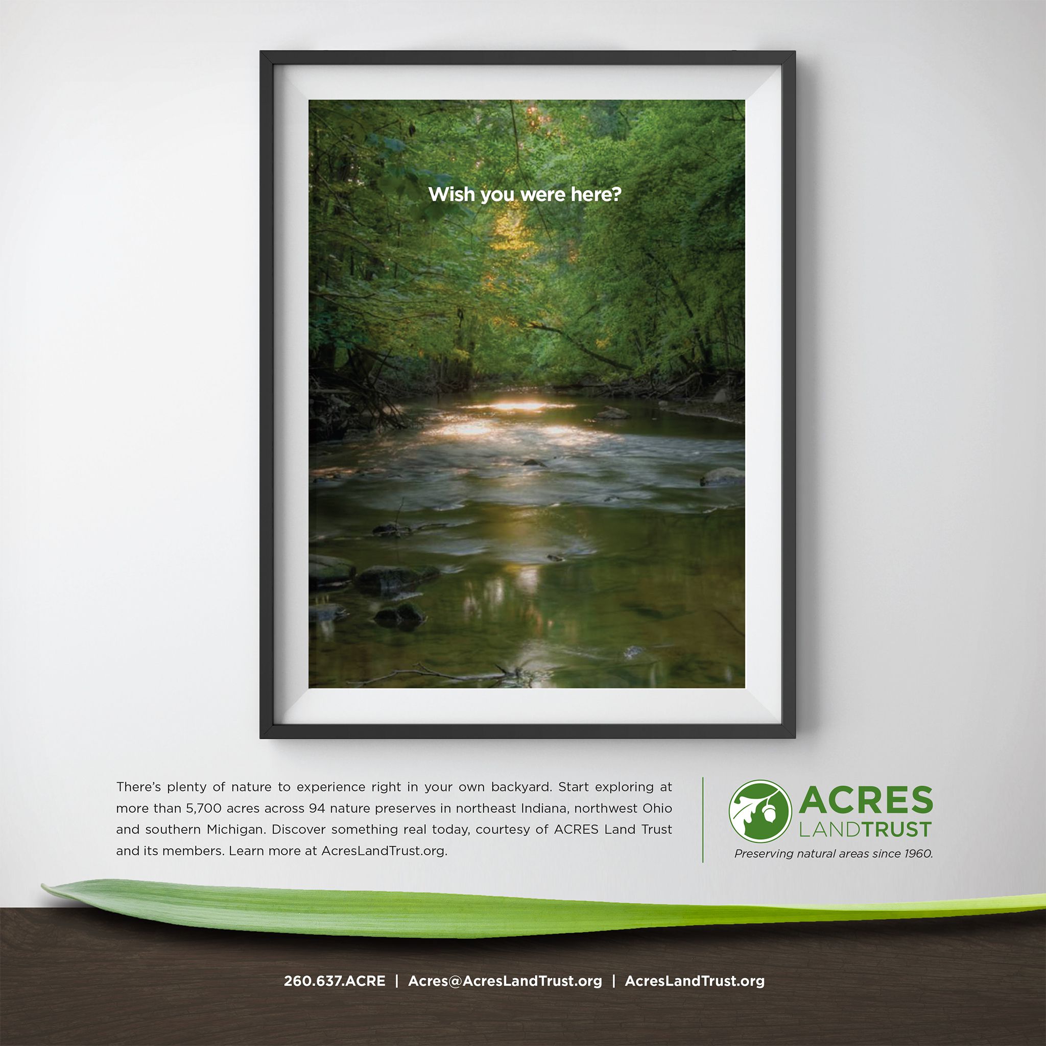 Acres Land Trust Print Ad