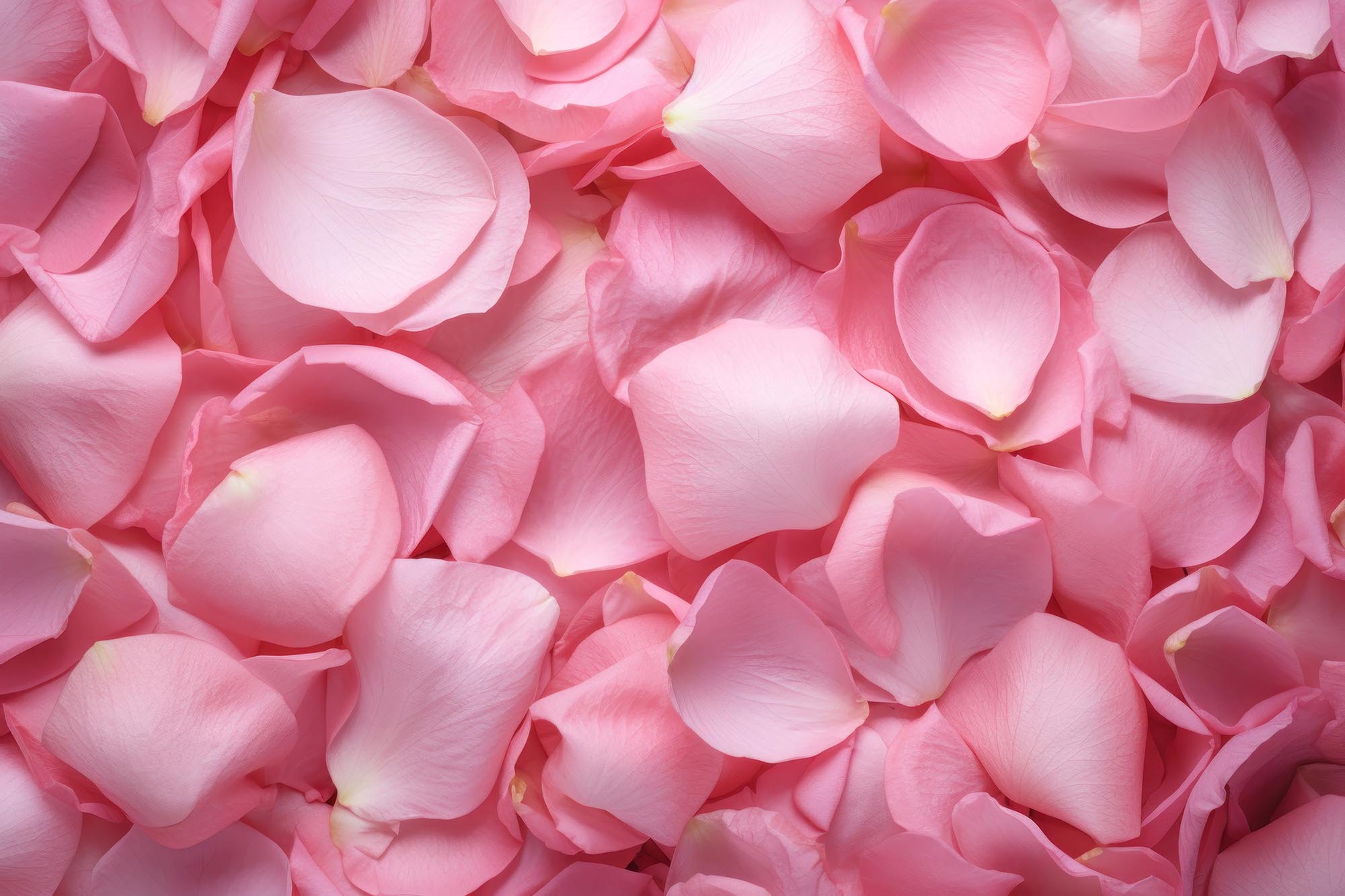 An allover texture of pink rose petals