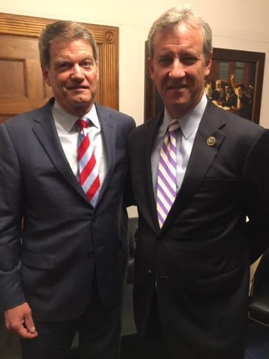 Northampton Community College President Dr. Mark Erickson with House Appropriations member Rep. Matt Cartwright who represents the institution.