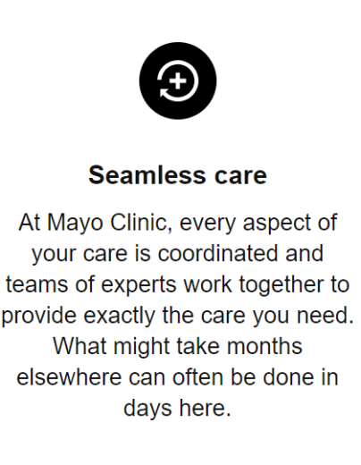 Mayo Clinic Seamless Care
