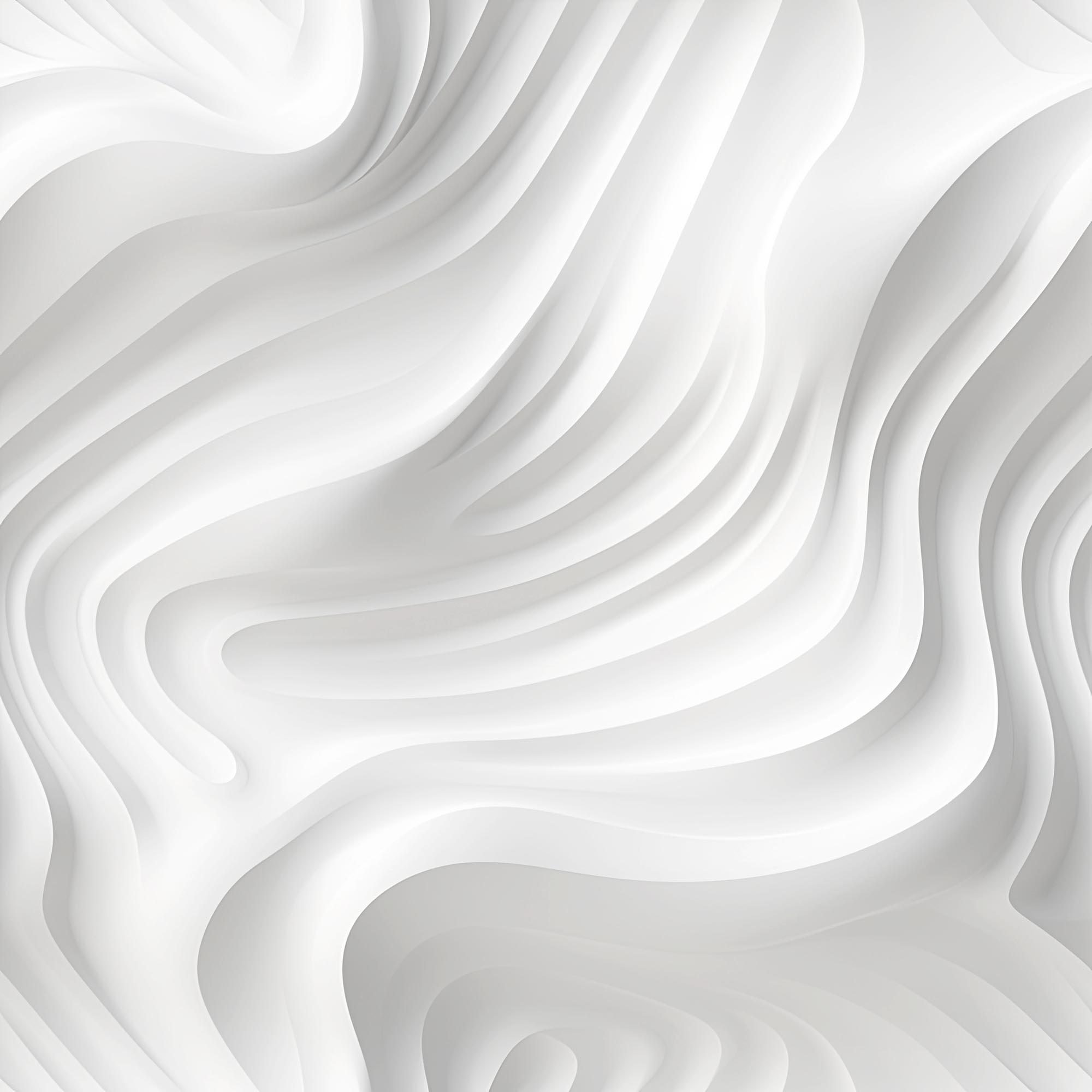 Abstract 3d white background, organic shapes seamless pattern texture