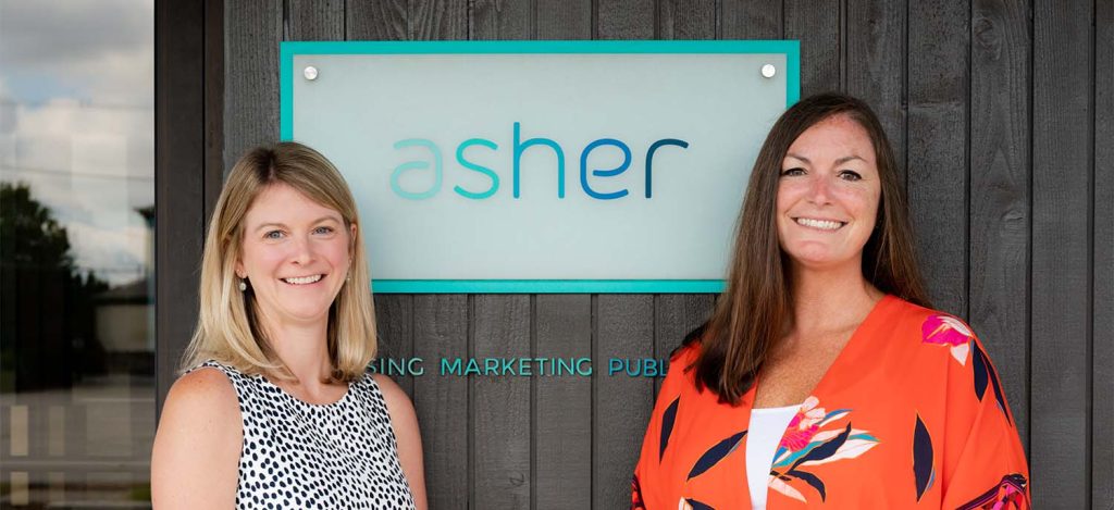 New Asher owners Megan Bennett, CFO, and Kara Kelley, President.