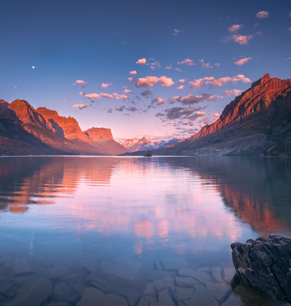 Montana mountains and lake