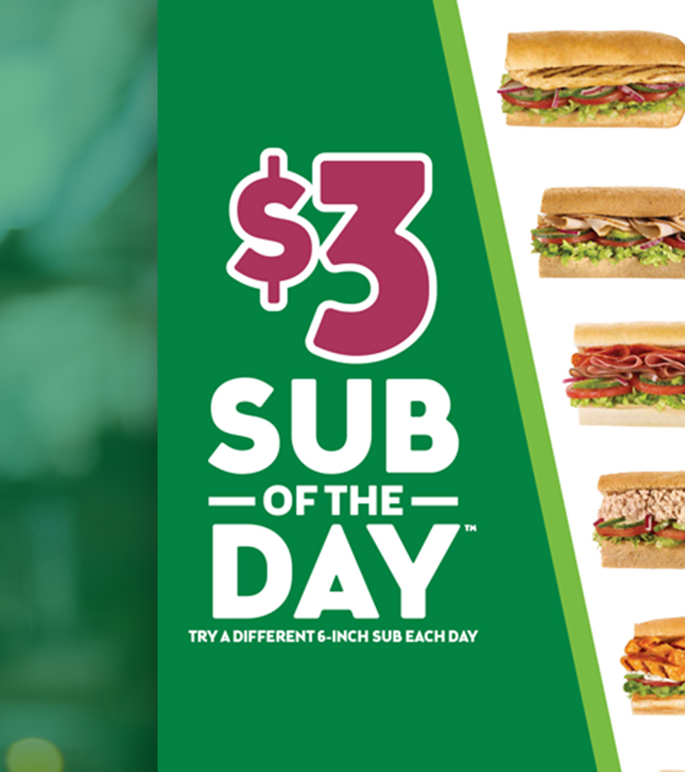 $3 Sub of the Day