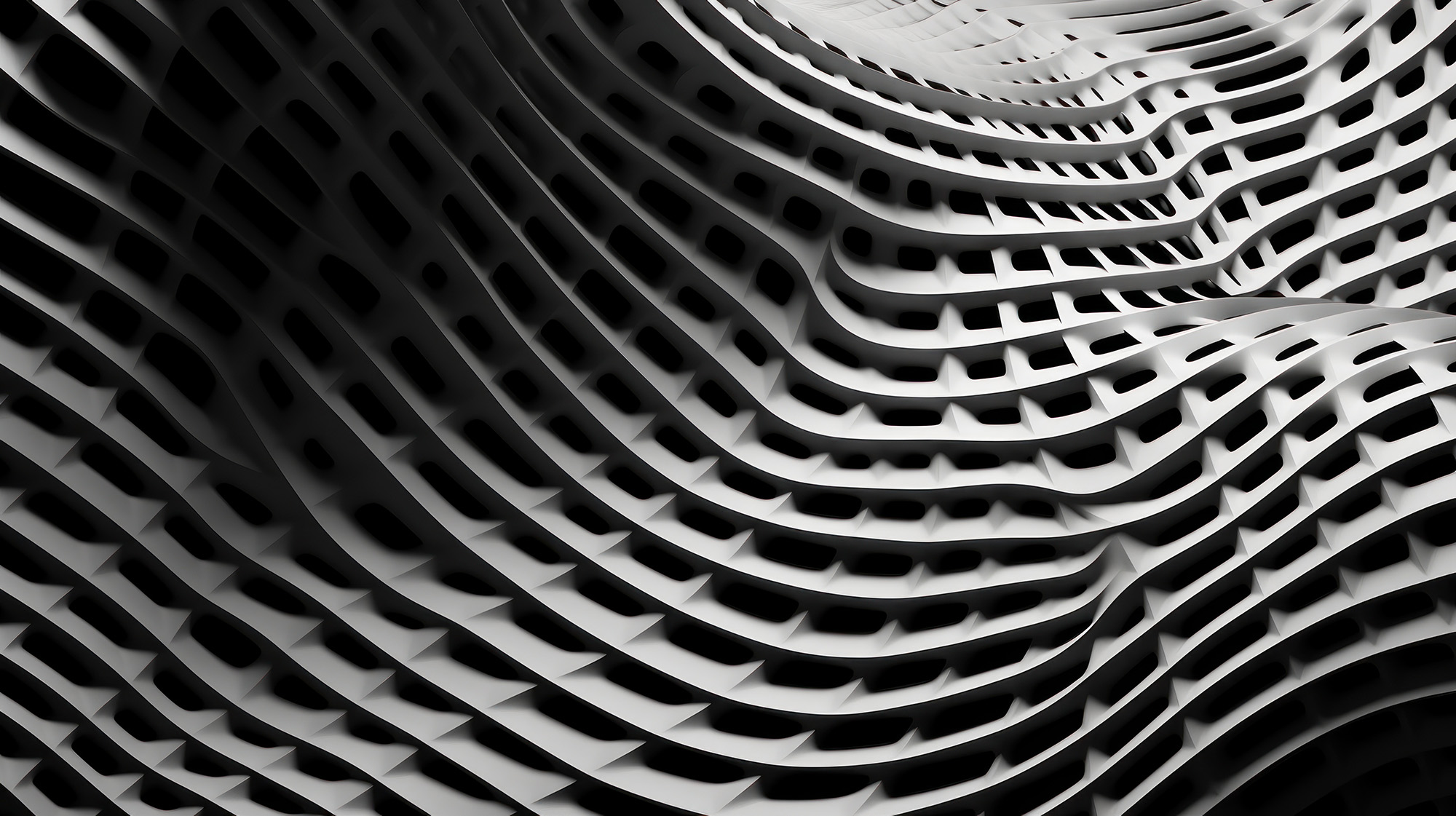 Abstract line architecture building monochrome black and white color