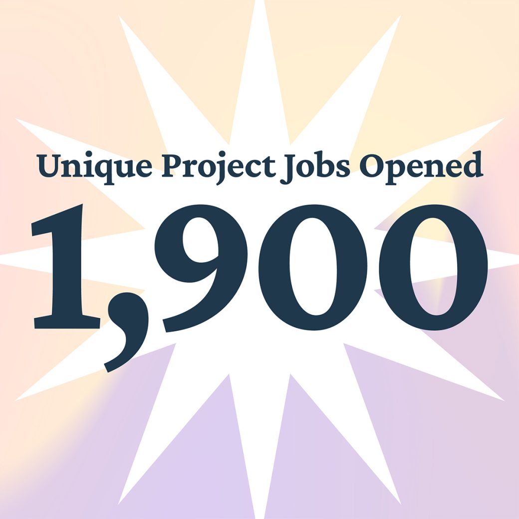 Asher opened 1,900 unique projects