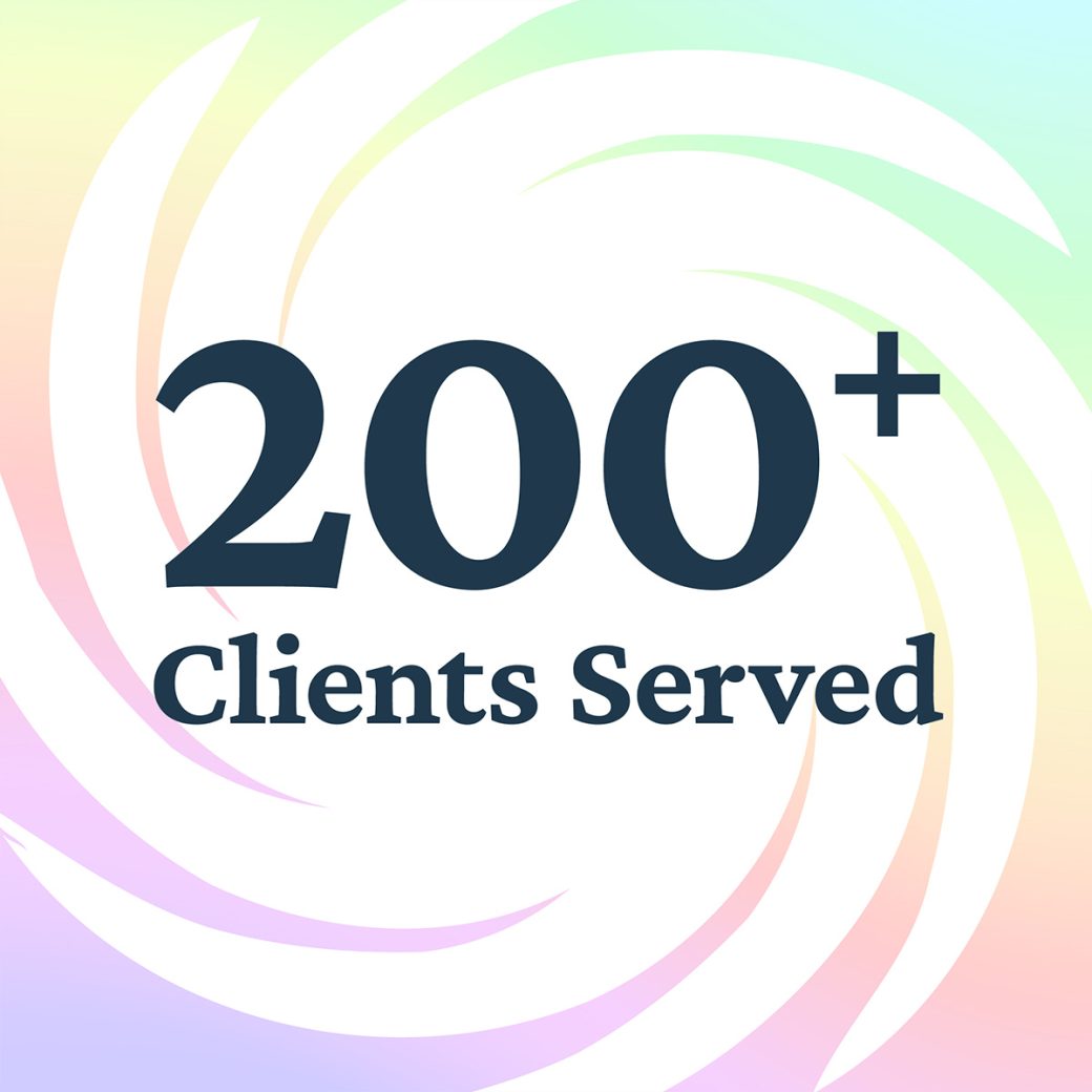 Asher served over 200 clients in 2023