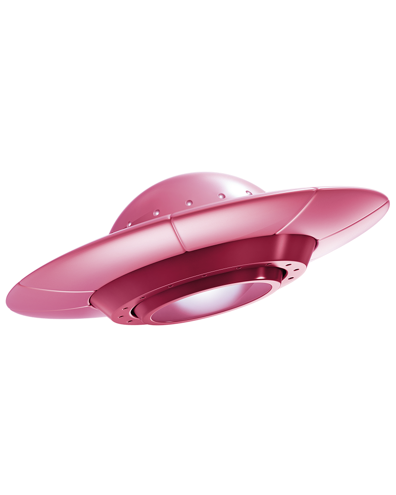 Pink Flying Saucer