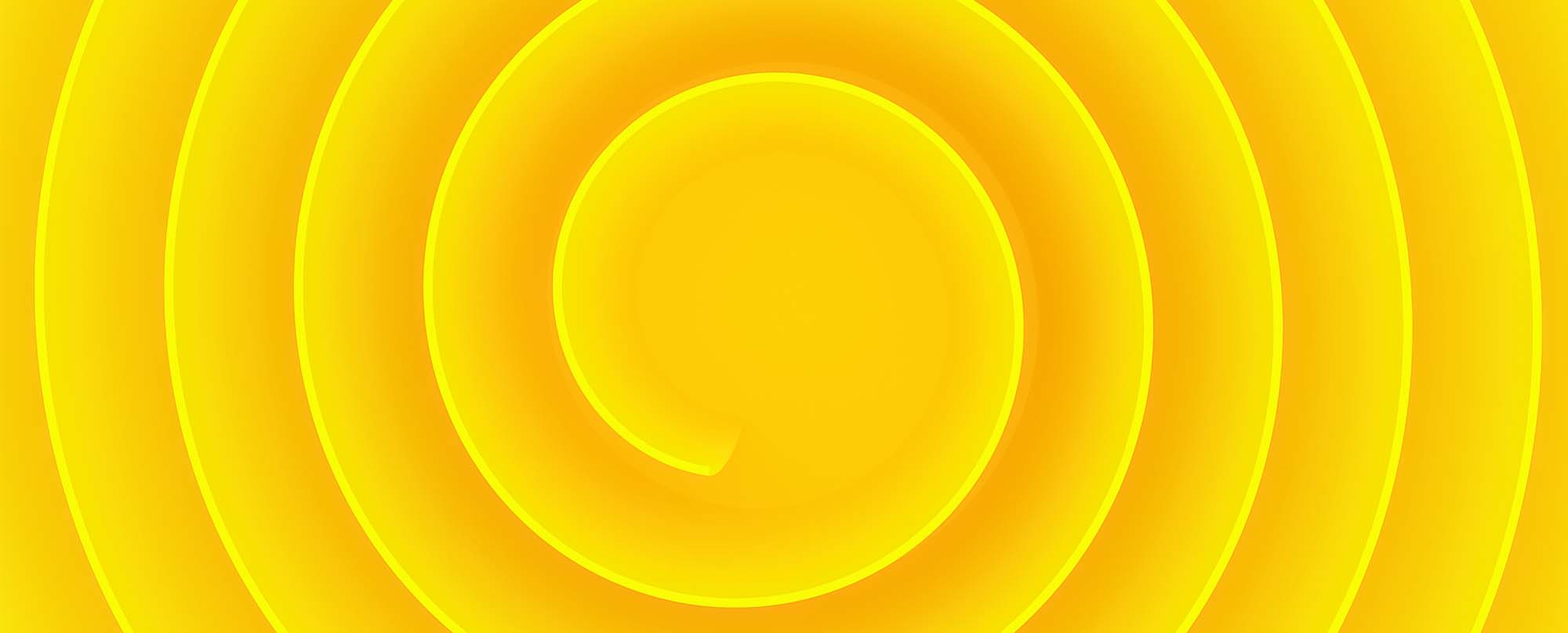 golden ratio circle pattern 3d yellow color background