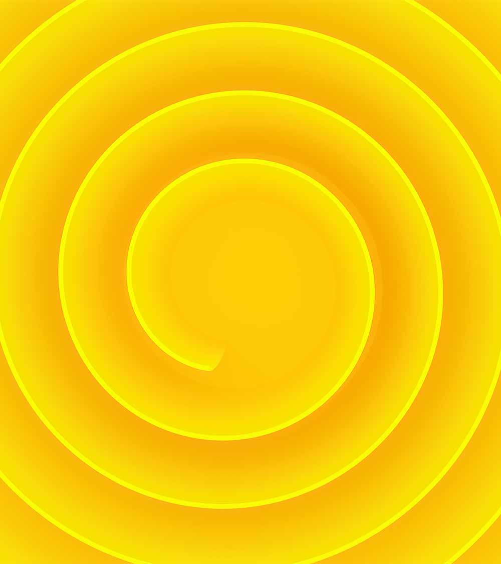 golden ratio circle pattern 3d yellow color background