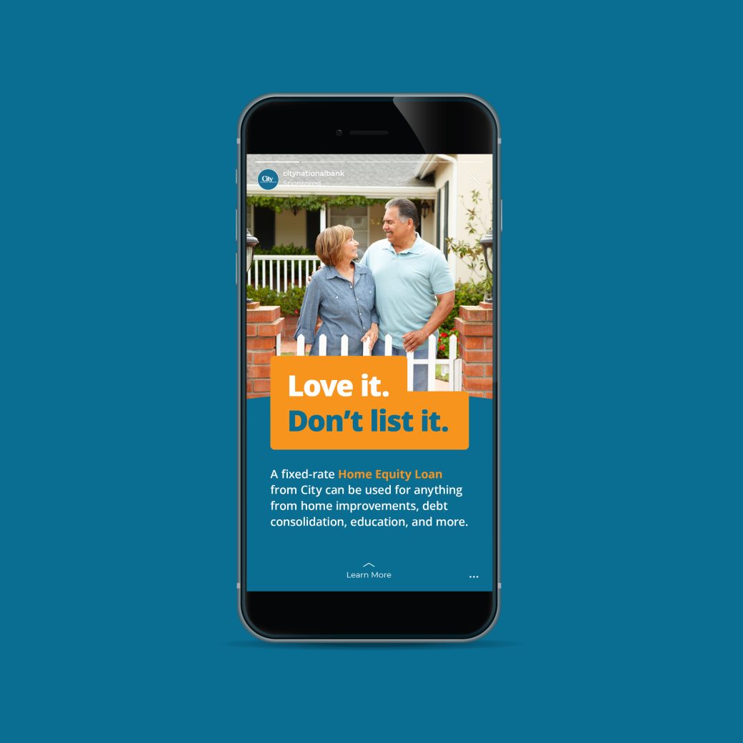 Love it Advertisement on mobile device