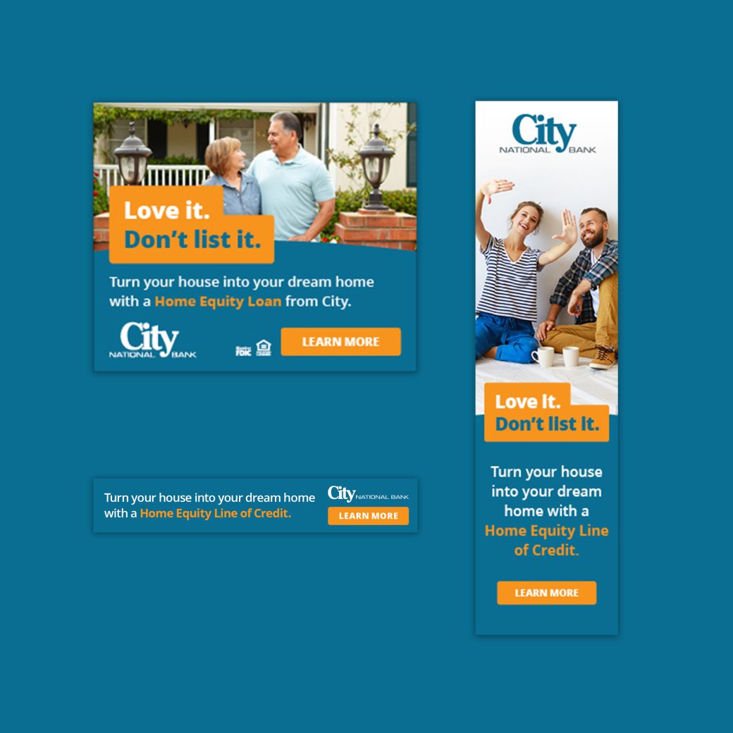 City National Bank Love It Advertisements
