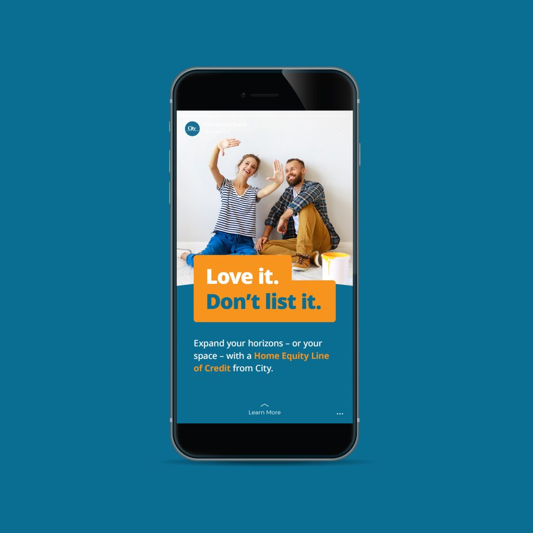 Love it Advertisement on a mobile device