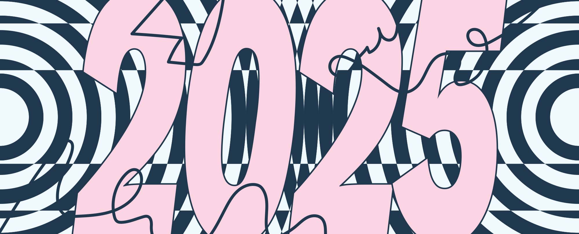 An abstract, geometric background with 2025 in the foreground.