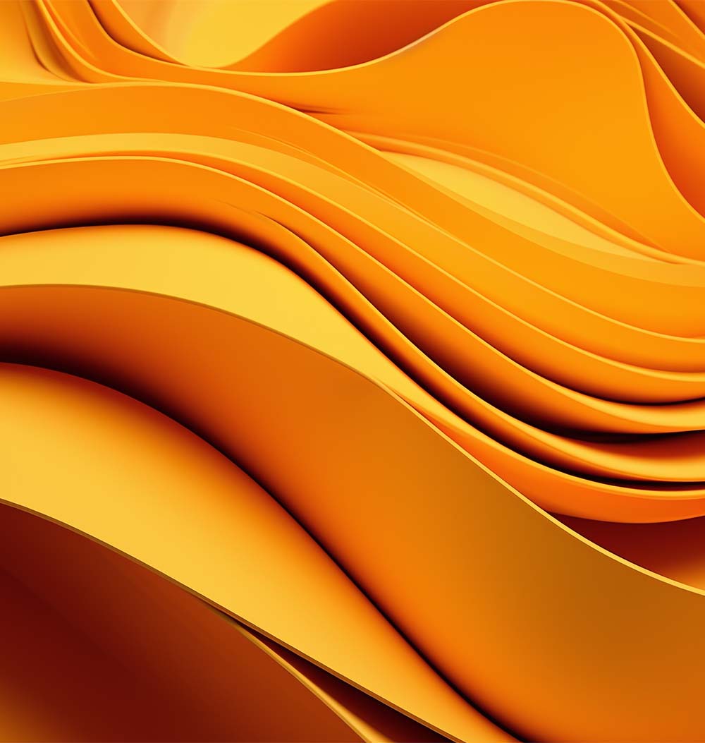 Yellow background that shows a fold pattern, in the style of precisionism influence, spirals and curves.