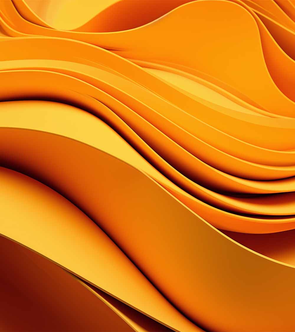 Yellow background that shows a fold pattern, in the style of precisionism influence, spirals and curves.