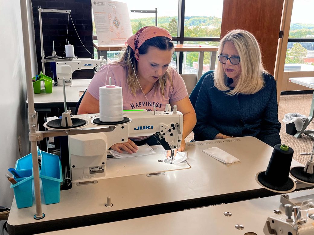 U.S. Sen. Shelley Moore Capito visiting the PATTERN Facility.